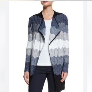 St. John ombre wave open sweater